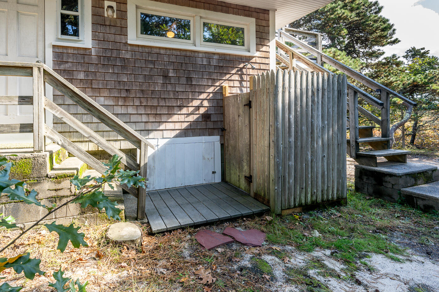 45 Ocean View Drive, Unit 7 Wellfleet, MA 02667 - Photo 23 of 32 a view of a backyard with sitting area