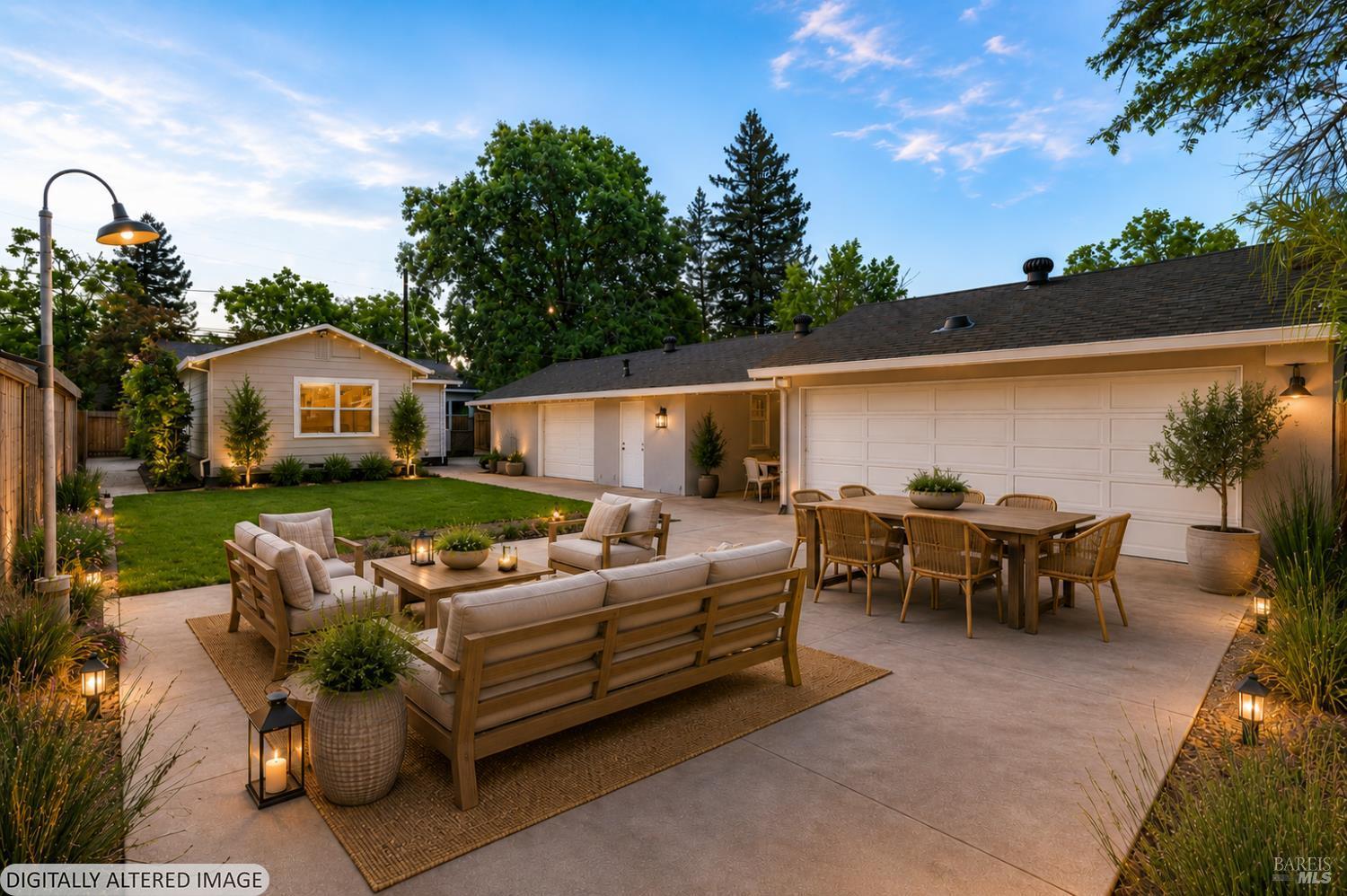 2211 Humboldt Street Santa Rosa, CA 95404 - Photo 42 of 52 a view of a patio with a table and chairs
