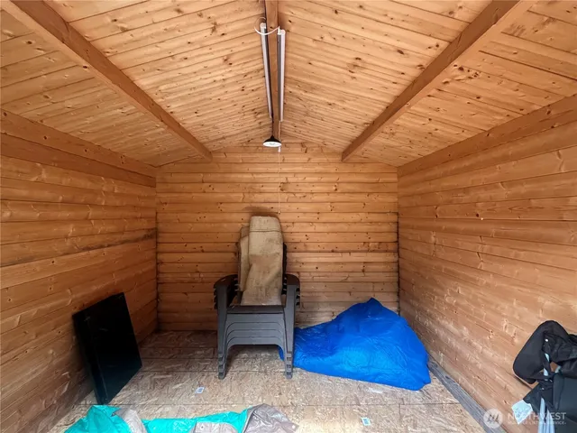 a view of a small white bed