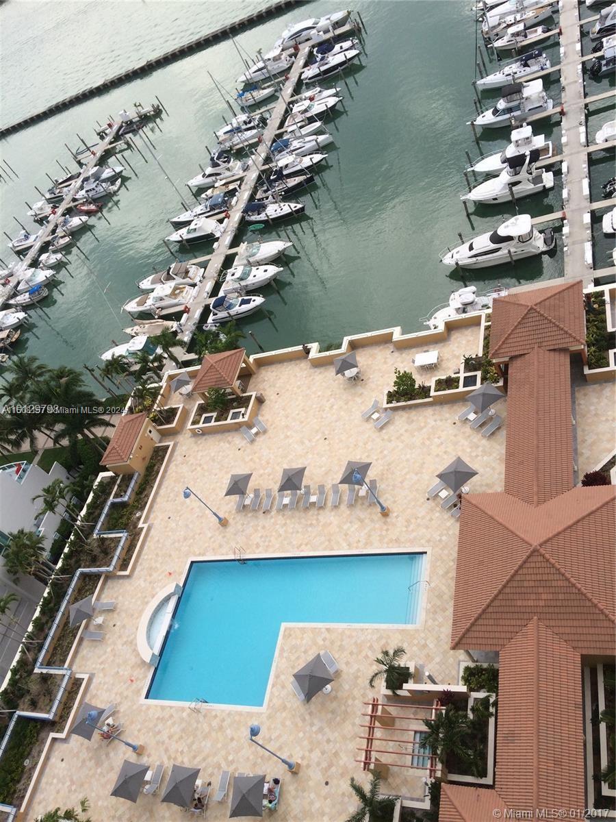 90 Alton Road, Unit 2503 Miami Beach, FL 33139 - Photo 15 of 23 an aerial view of a house with a yard