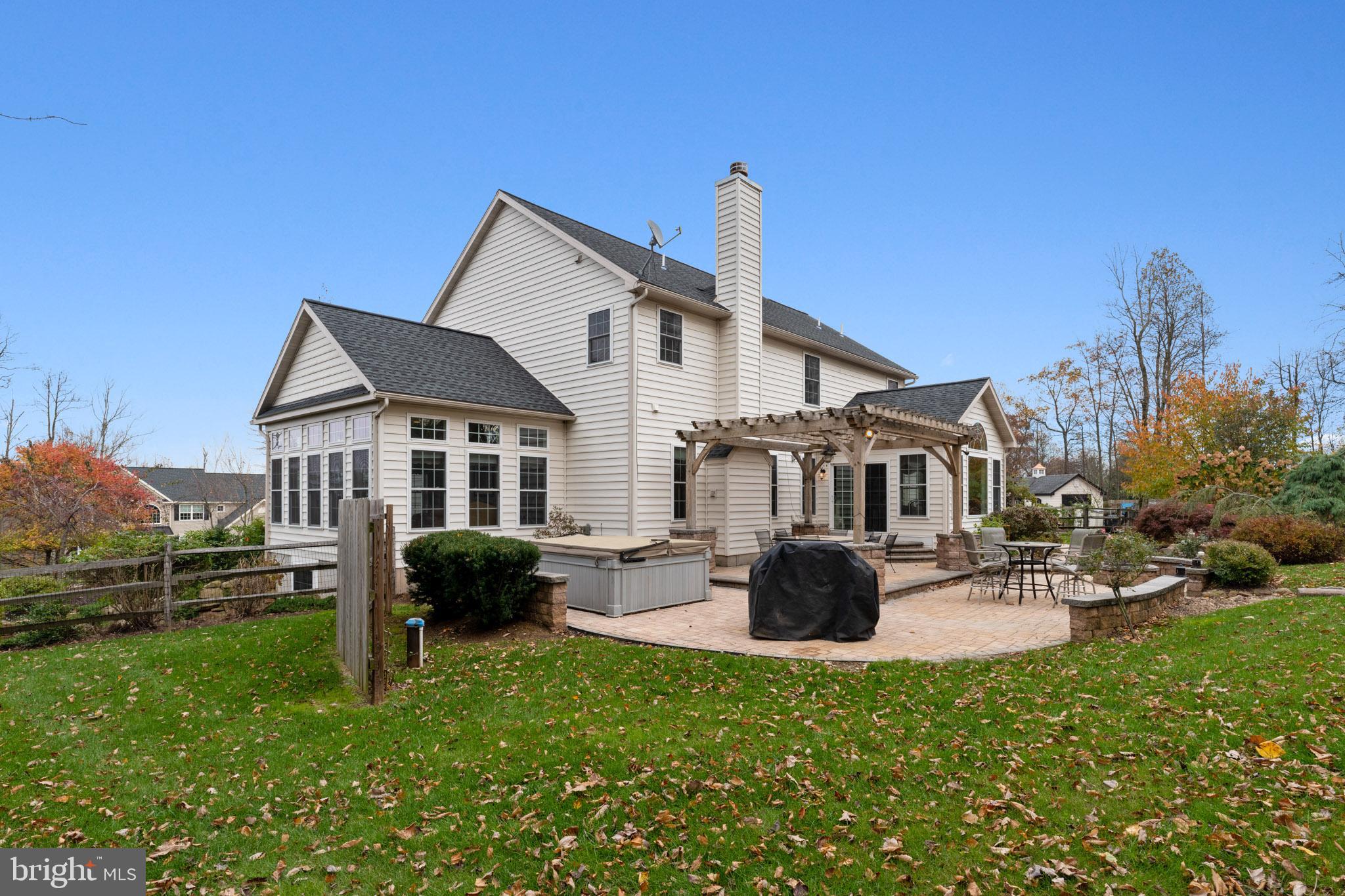 157 Overlook Road Morgantown, PA 19543 - Photo 40 of 41 Rear Paver Patio, Fire Pit, Hot Tub, Koi Pond
