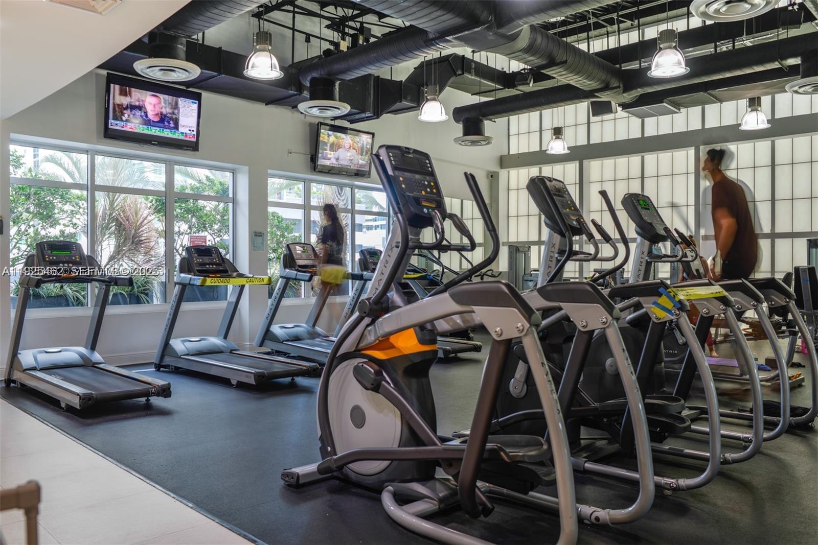 1250 South Miami Avenue, Unit 2805 Miami, FL 33130 - Photo 25 of 30 a view of a room with gym equipment