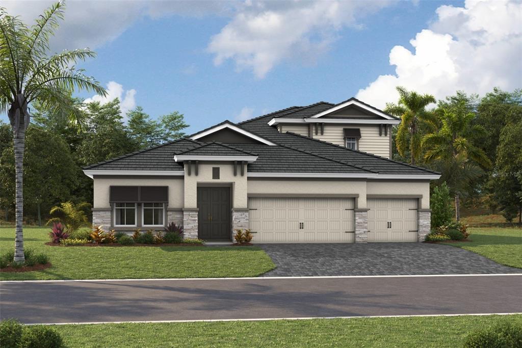 10814 Spring Sapling Circle Palmetto, FL 34221 - Photo 1 of 1 a view of a yard in front view of a house