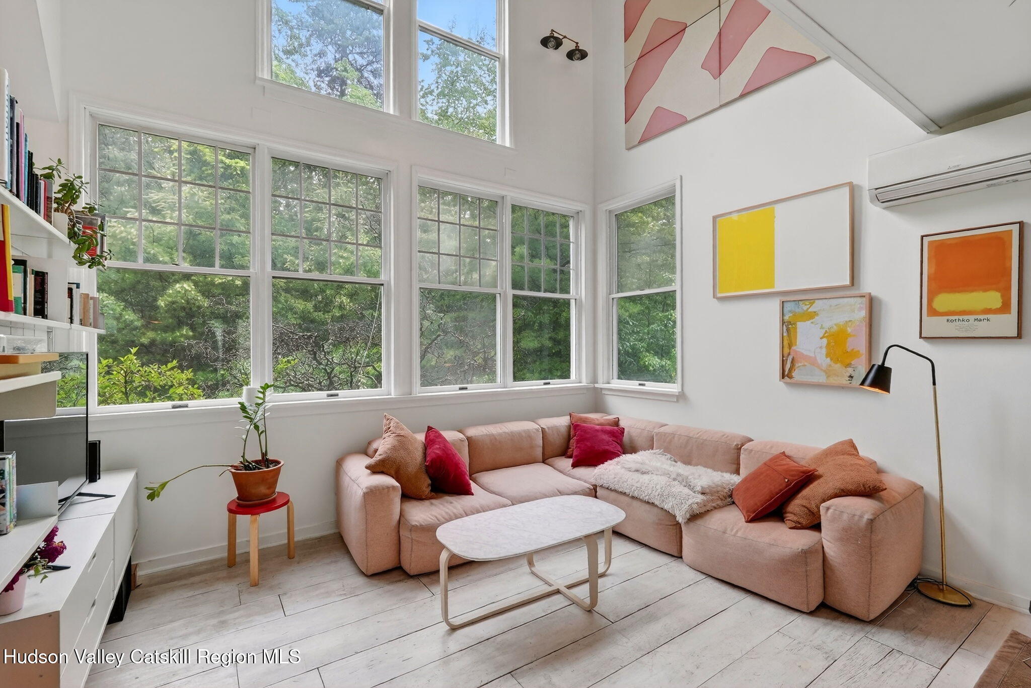 52 Aster Road Olivebridge, NY 12461 - Photo 4 of 23 a living room with furniture and floor to ceiling windows