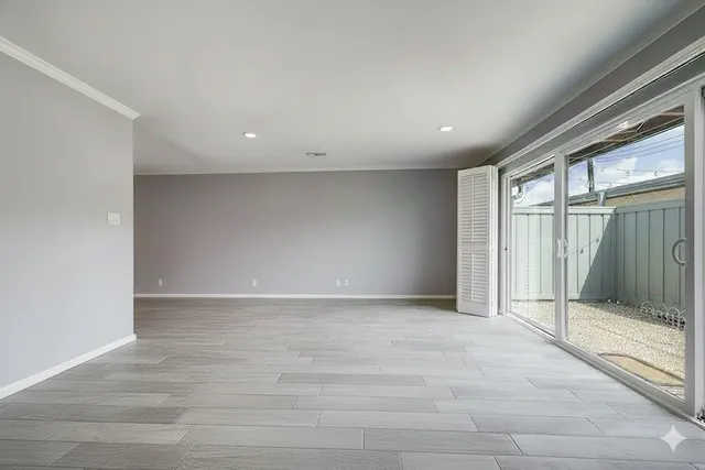 a view of an empty room