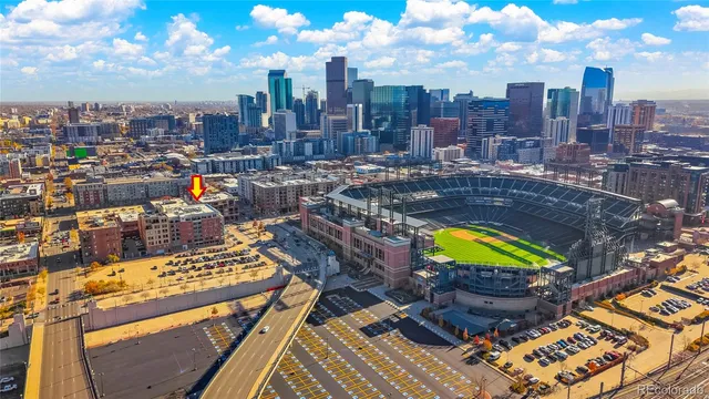 a front view of a building with street view