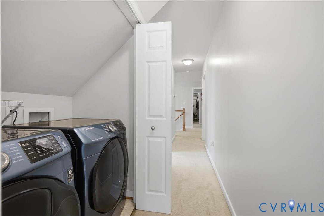 9819 Garden Ridge Place Chesterfield, VA 23832 - Photo 26 of 40 Side by side washer dryer in hallway that convey