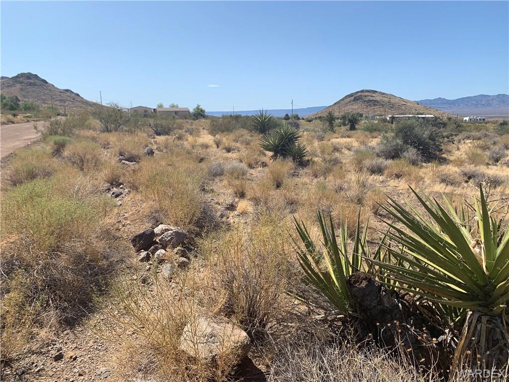 0 Kelvin Road Golden Valley, AZ 86413 - Photo 5 of 11 a view of a dry yard with mountains in the background