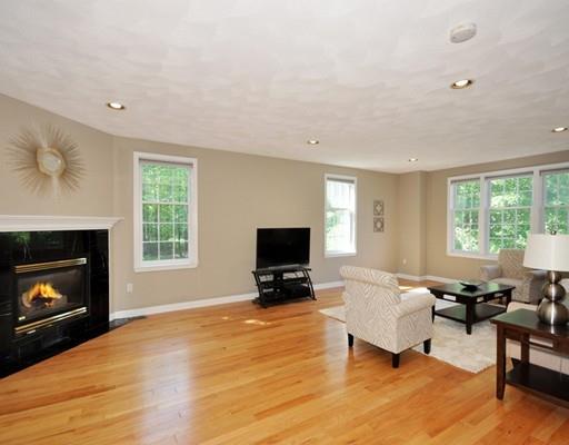2 Conifer Hill Road Chelmsford, MA 01824 - Photo 11 of 32 a living room with furniture a fireplace and a flat screen tv