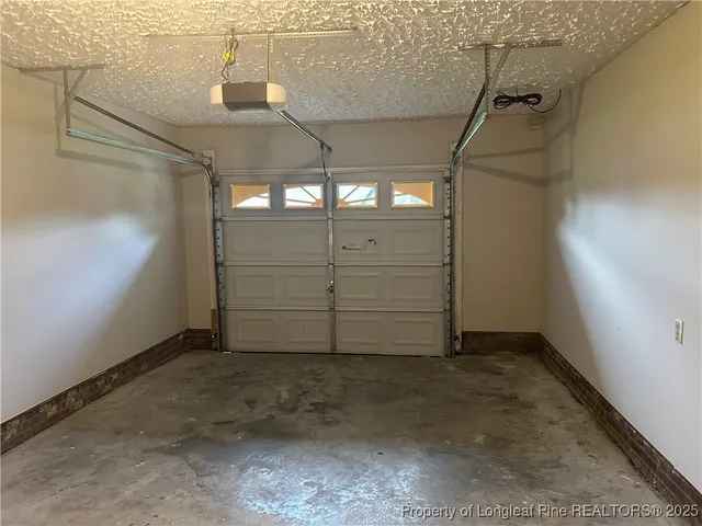 a view of a garage