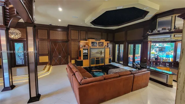 a view of a house with a swimming pool