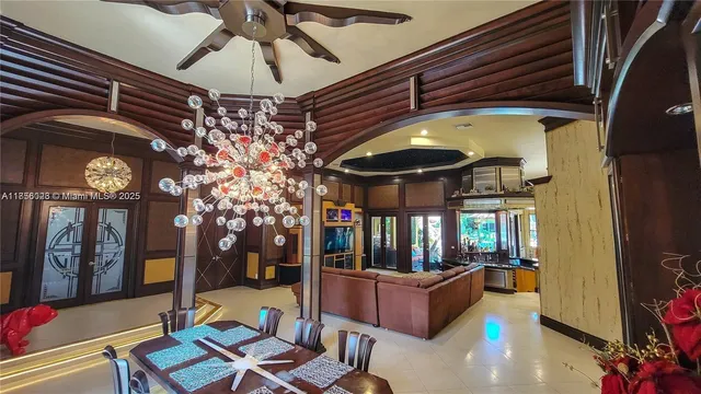 a view of a backyard with plants