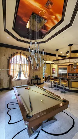 a view of a gym with a patio