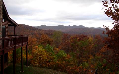 802 Bushyhead Road Cherry Log, GA 30522 - Photo 1 of 1 a view of a house with a mountain in the background