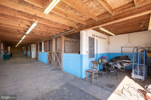 a view of a storage room