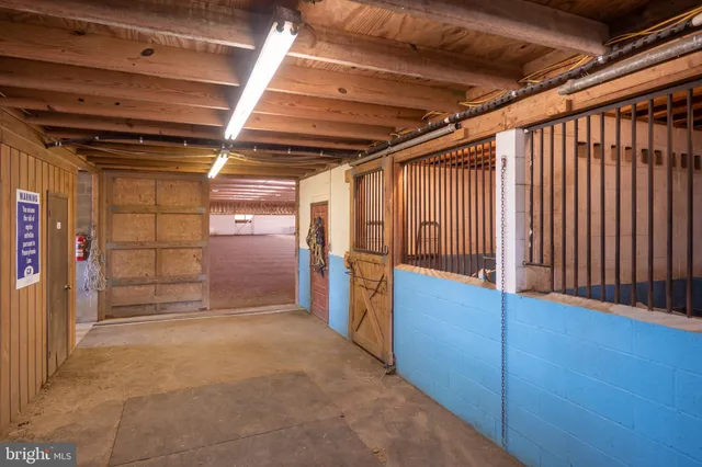 a view of a bike garage