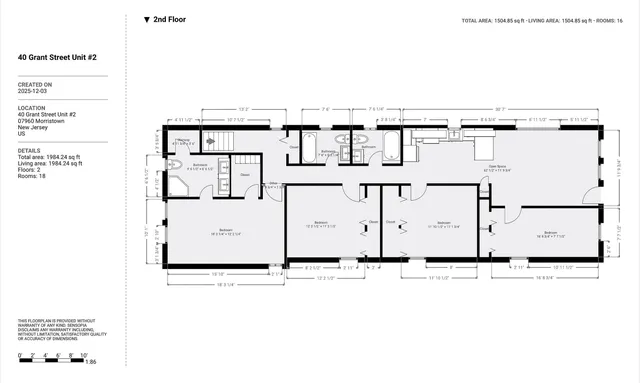 $4,590 | 40 Grant Street, Unit 2, Morristown, NJ 07960