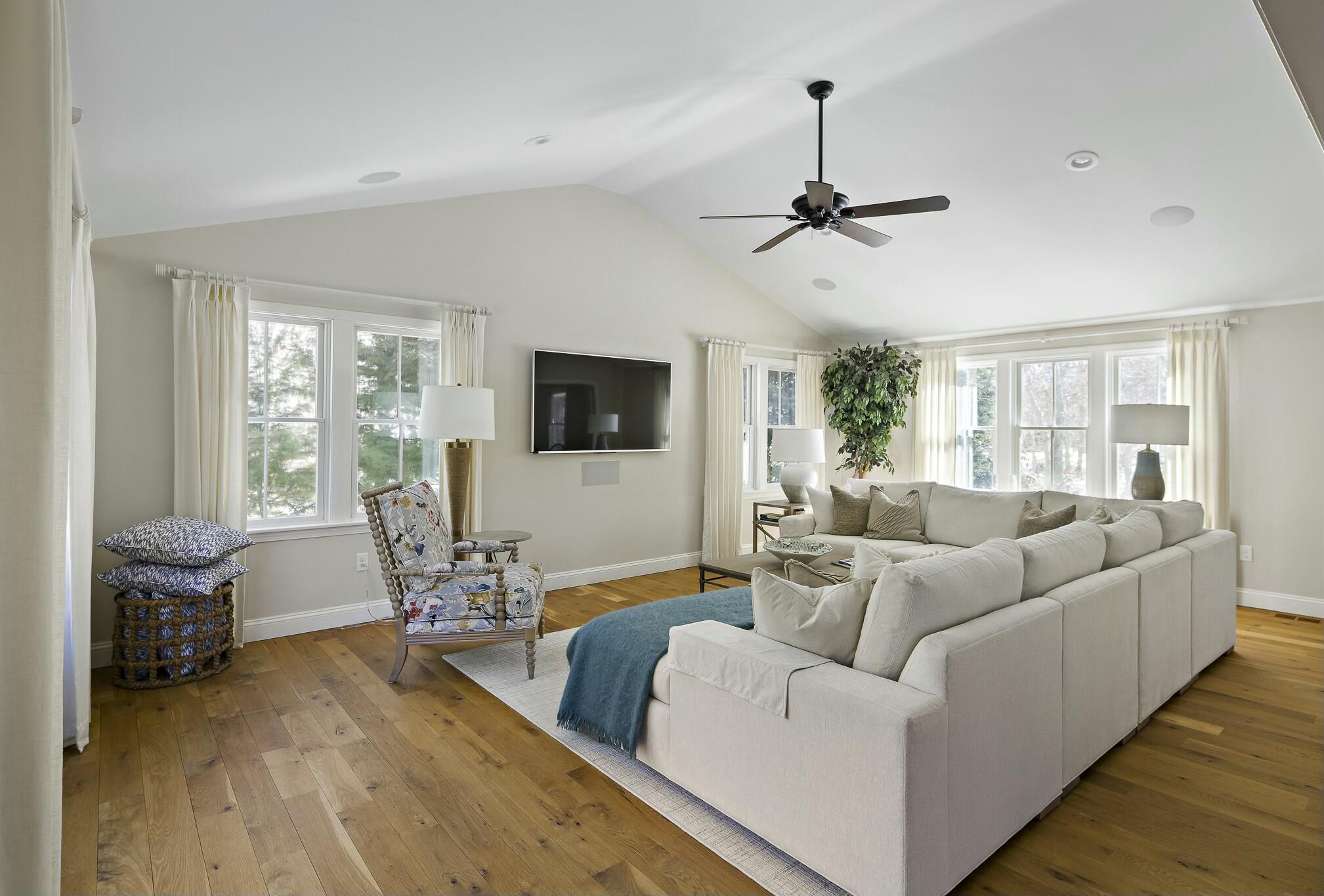 55 Old Purchase Road Edgartown, MA 02539 - Photo 11 of 30 Cathedral ceiling living room