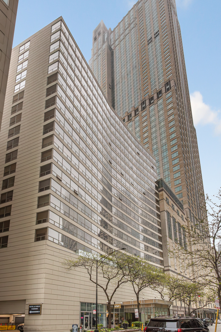 a front view of a building