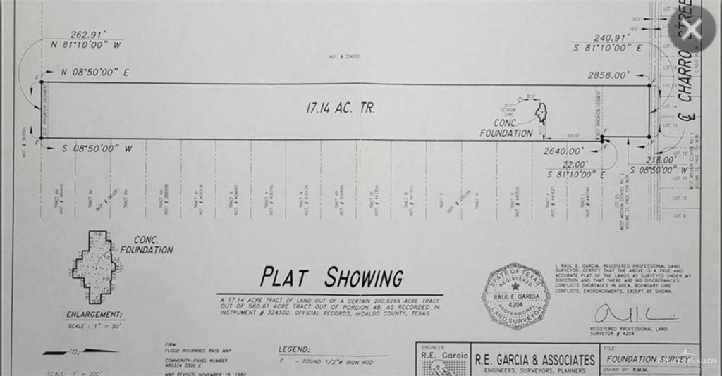 0 West Brushline Road Mission, TX 78574 - Photo 2 of 2 View of miscellaneous document 17 acres