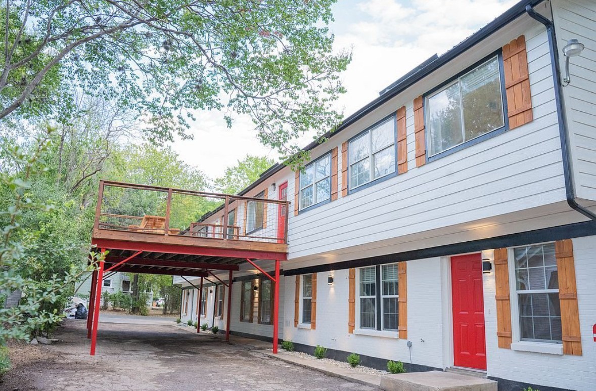 2841 San Gabriel Street Austin, TX 78705 - Photo 4 of 25 View of property exterior featuring brick siding