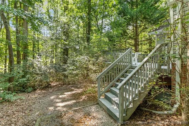 a view of staircase with white walls and white walls