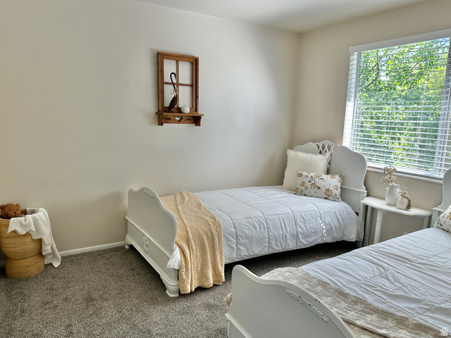 624 East Cutler Springville, UT 84663 - Photo 15 of 24 Bedroom #2 featuring a large window with blinds, light-toned walls, and park views