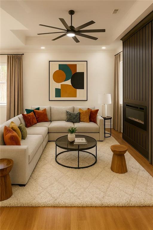 1271 Ga-138 Monroe, GA 30655 - Photo 7 of 40 a living room with furniture and a ceiling fan