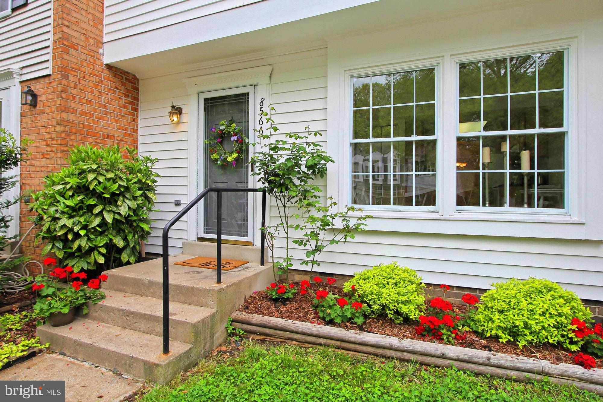 8566 Tyrolean Way Springfield, VA 22153 - Photo 3 of 34 New Landscape, freshly painted door!