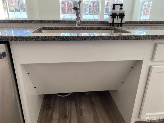 a close view of kitchen sink