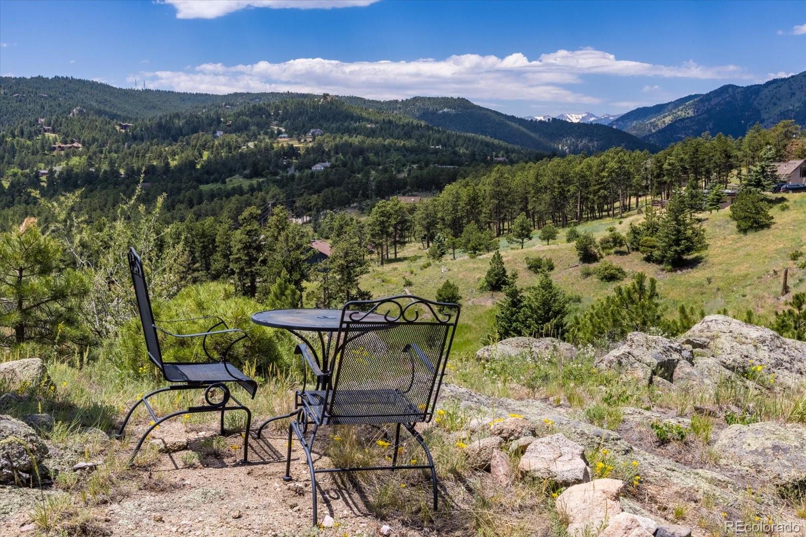 326 Peakview Road Boulder, CO 80302 - Photo 21 of 29 a view of a backyard with sitting area