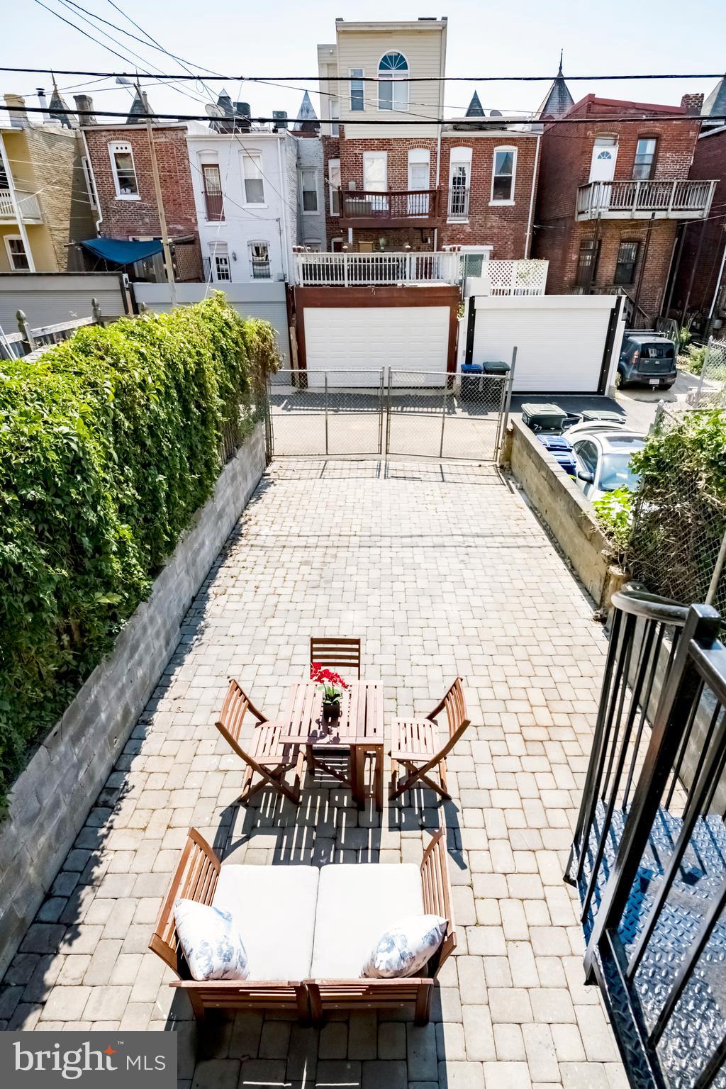 70 T Street Northwest, Unit 1 Washington, DC 20001 - Photo 30 of 37 Patio and gated parking area