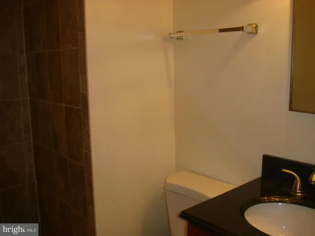 a white toilet sitting next to a shower
