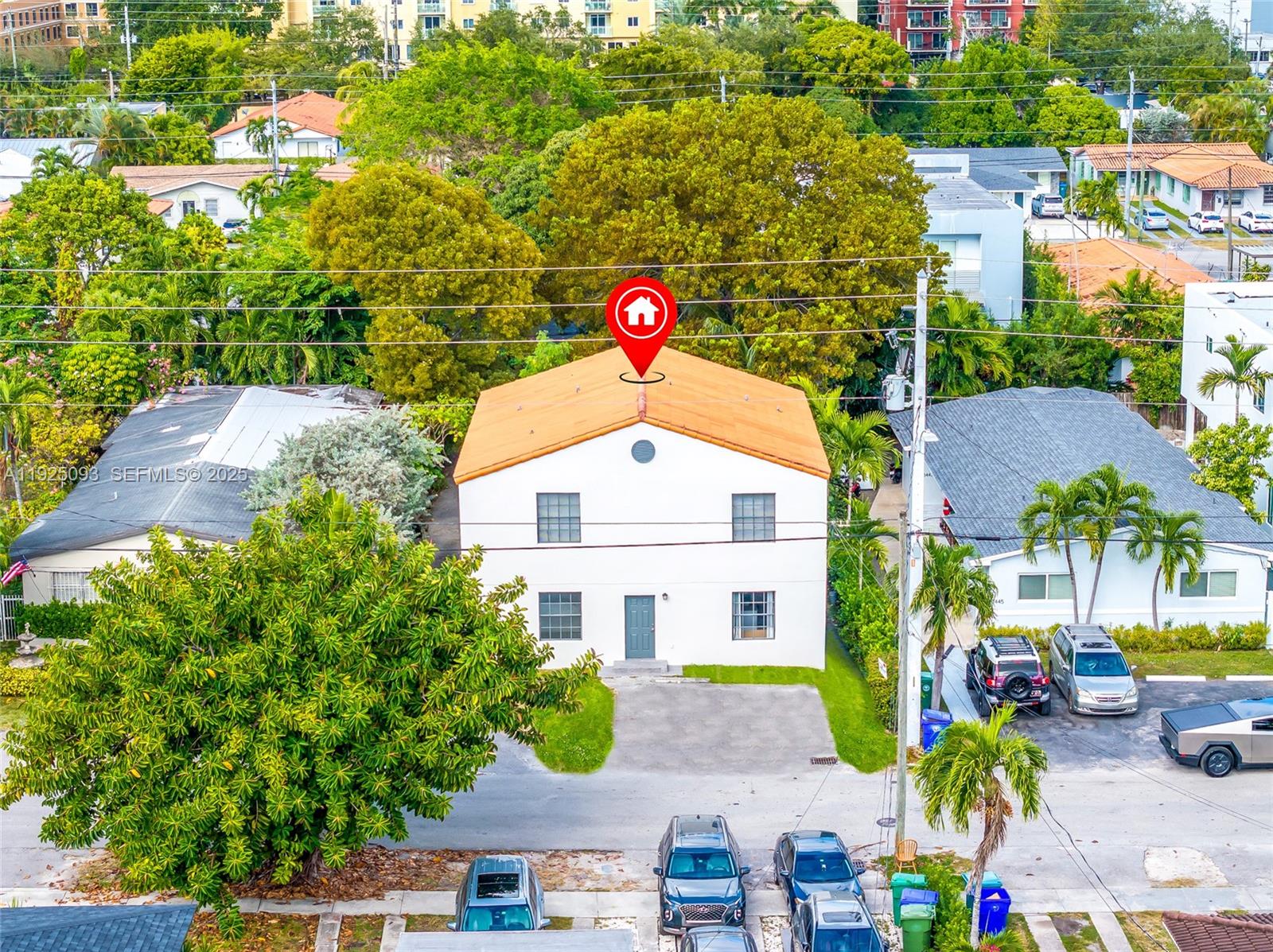 3453 Southwest 23rd Terrace, Unit 1 Miami, FL 33145 - Photo 15 of 22 a aerial view of a house with a yard