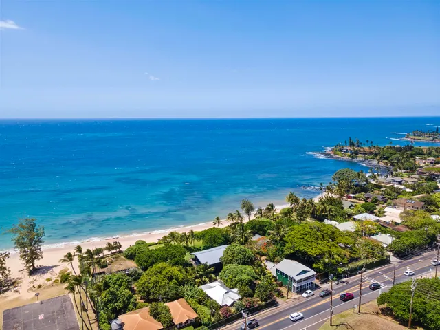 a view of ocean with beach