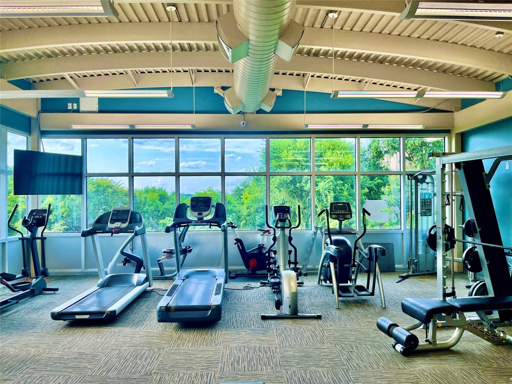 2918 Ranch Road 620, Unit 297 Austin, TX 78734 - Photo 34 of 37 Workout area featuring carpet floors