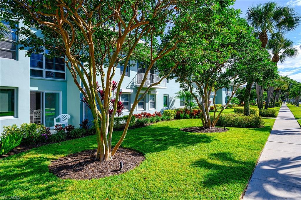 637 12th Avenue South, Unit 637 Naples, FL 34102 - Photo 15 of 35 a view of a yard with plants and large trees