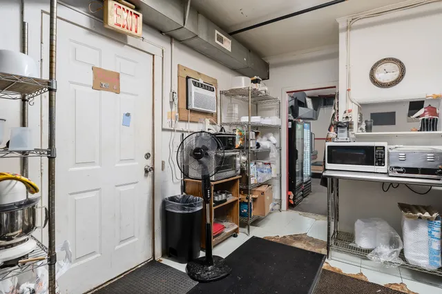 a view of a storage & utility room