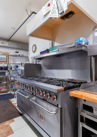 a close view of stove top oven