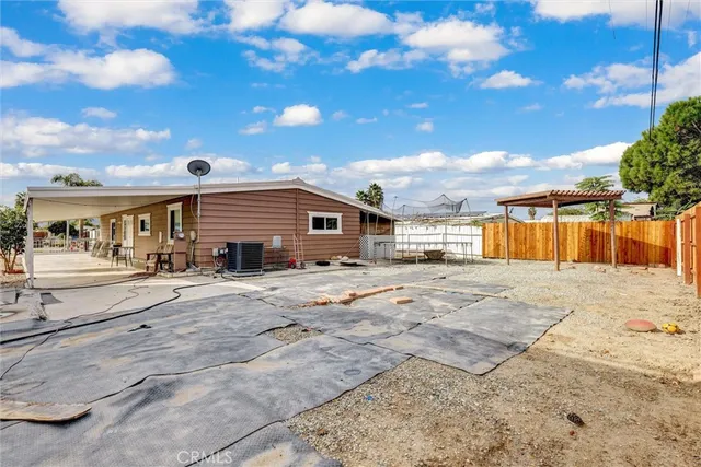 a view of a house with a patio