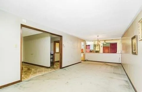 a view of an empty room