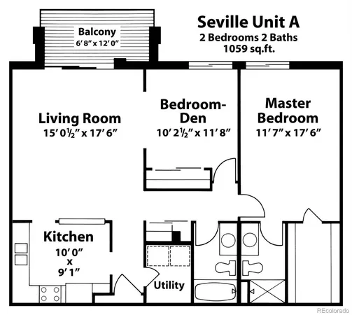 $1,850 | 13606 East Bates Avenue, Unit 203, Aurora, CO 80014