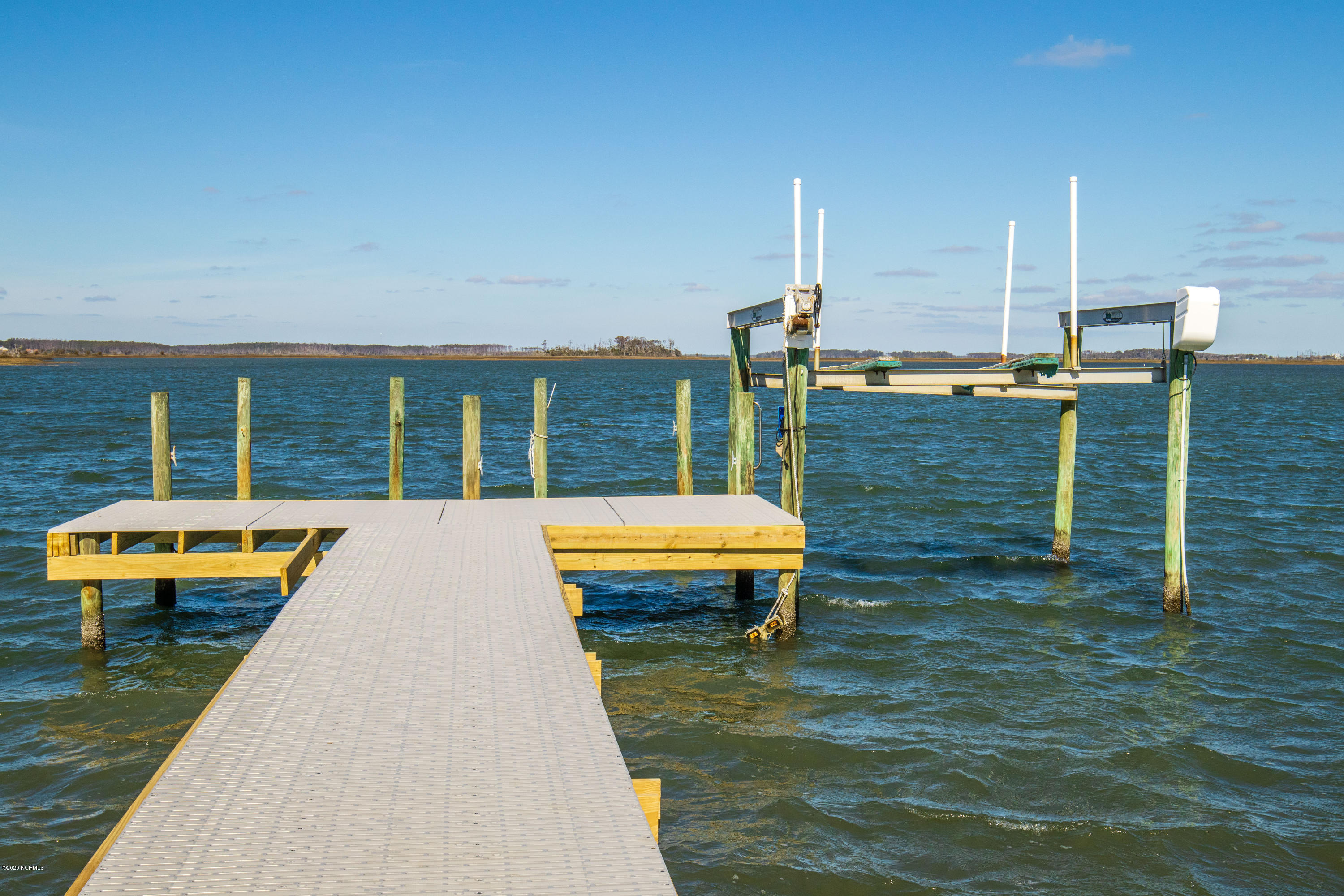 135 Pelican Road Marshallberg, NC 28553 - Photo 21 of 24 Dock with Lift