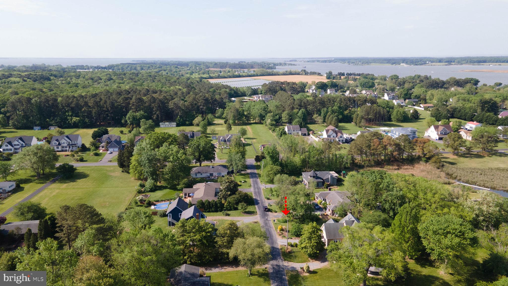Parks Road Chester, MD 21619 - Photo 14 of 15 an aerial view of a houses with a yard and lake view