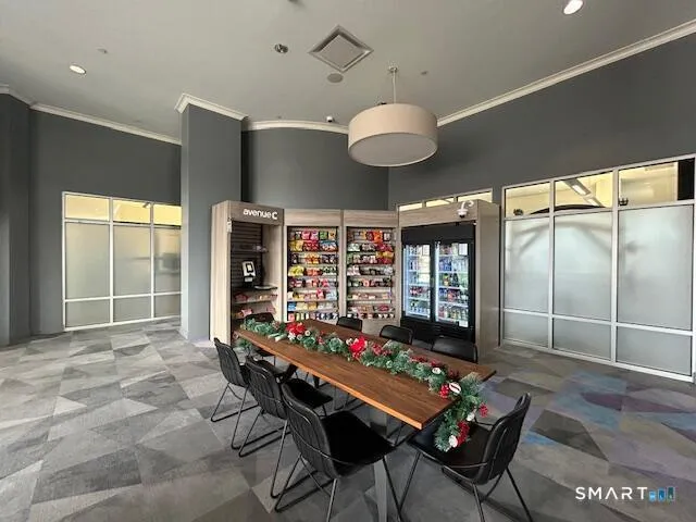 a room with furniture