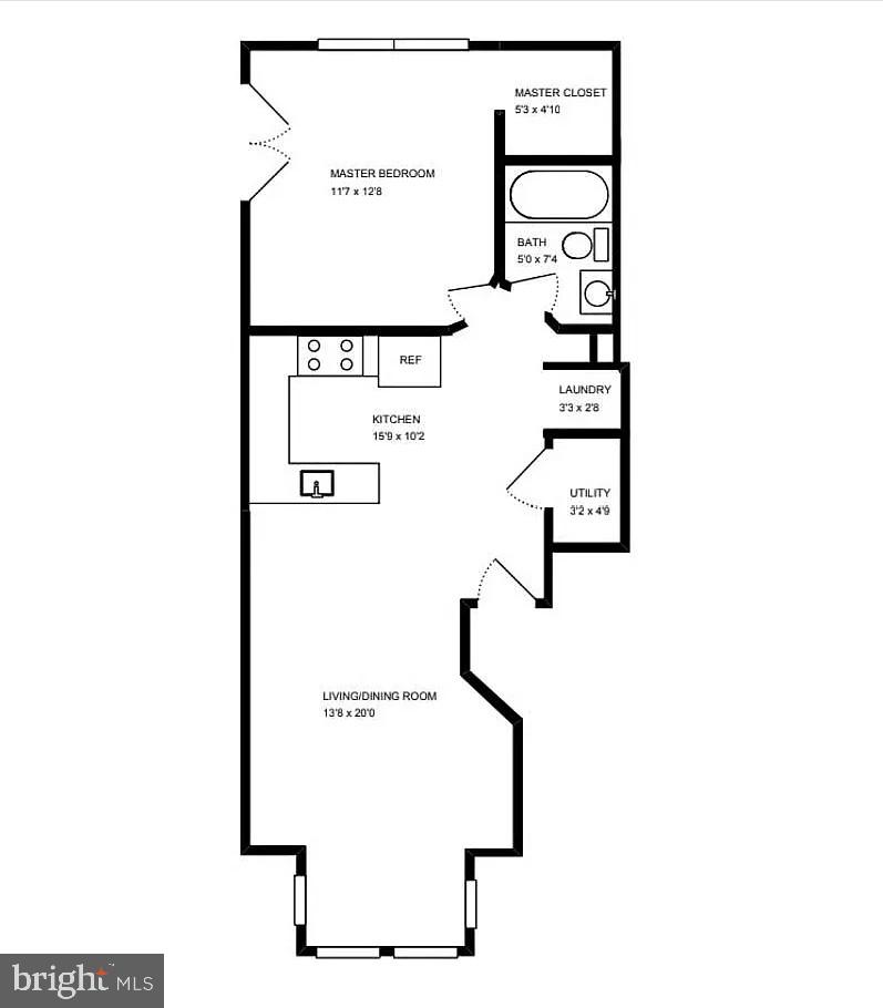 2201 K Street Northwest, Unit 4 Washington, DC 20037 - Photo 22 of 22 Charming layout for modern living.