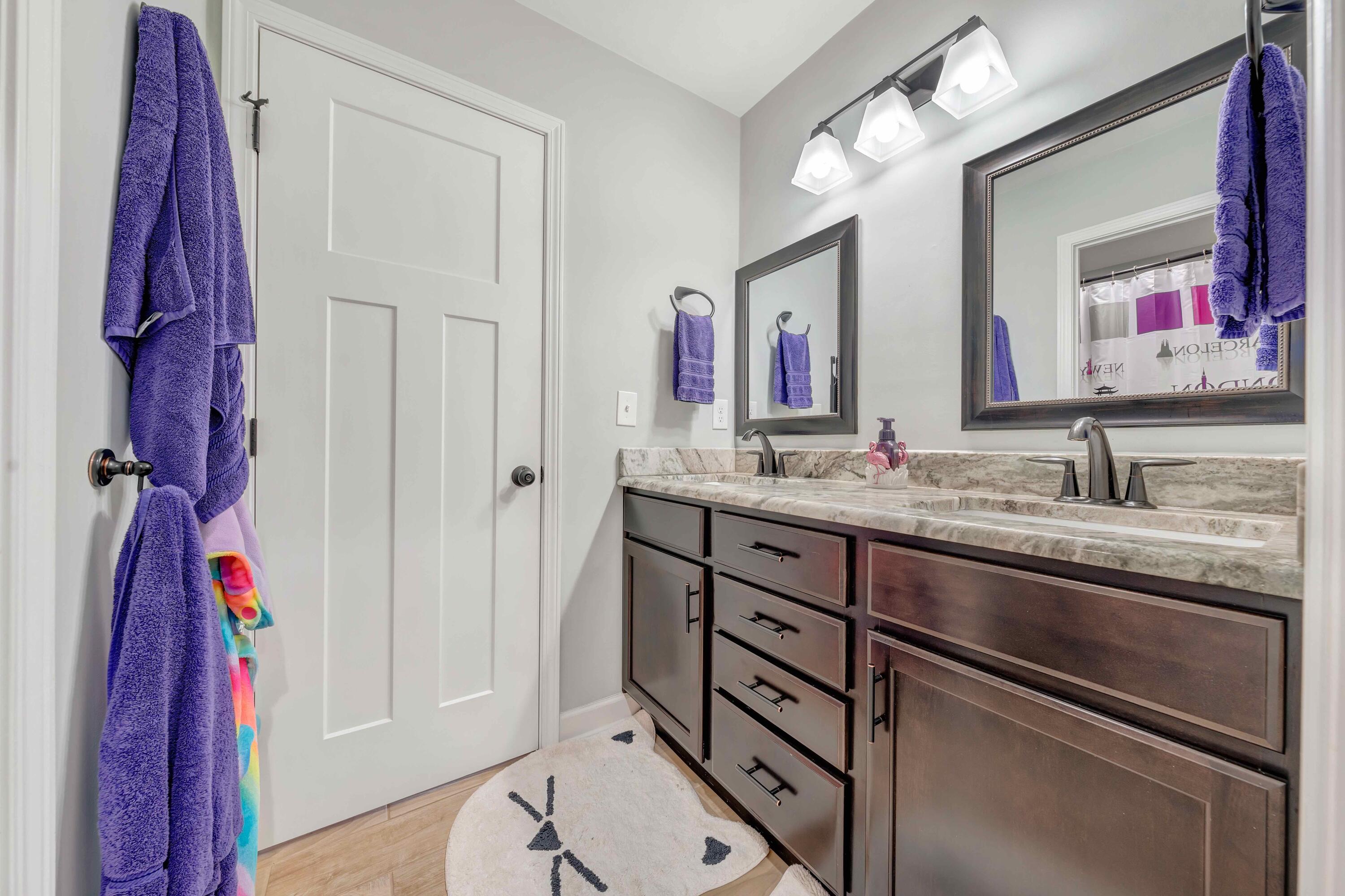 7041 Mountain Spring Trail Roanoke, VA 24018 - Photo 42 of 62 a bathroom with a sink vanity and a mirror