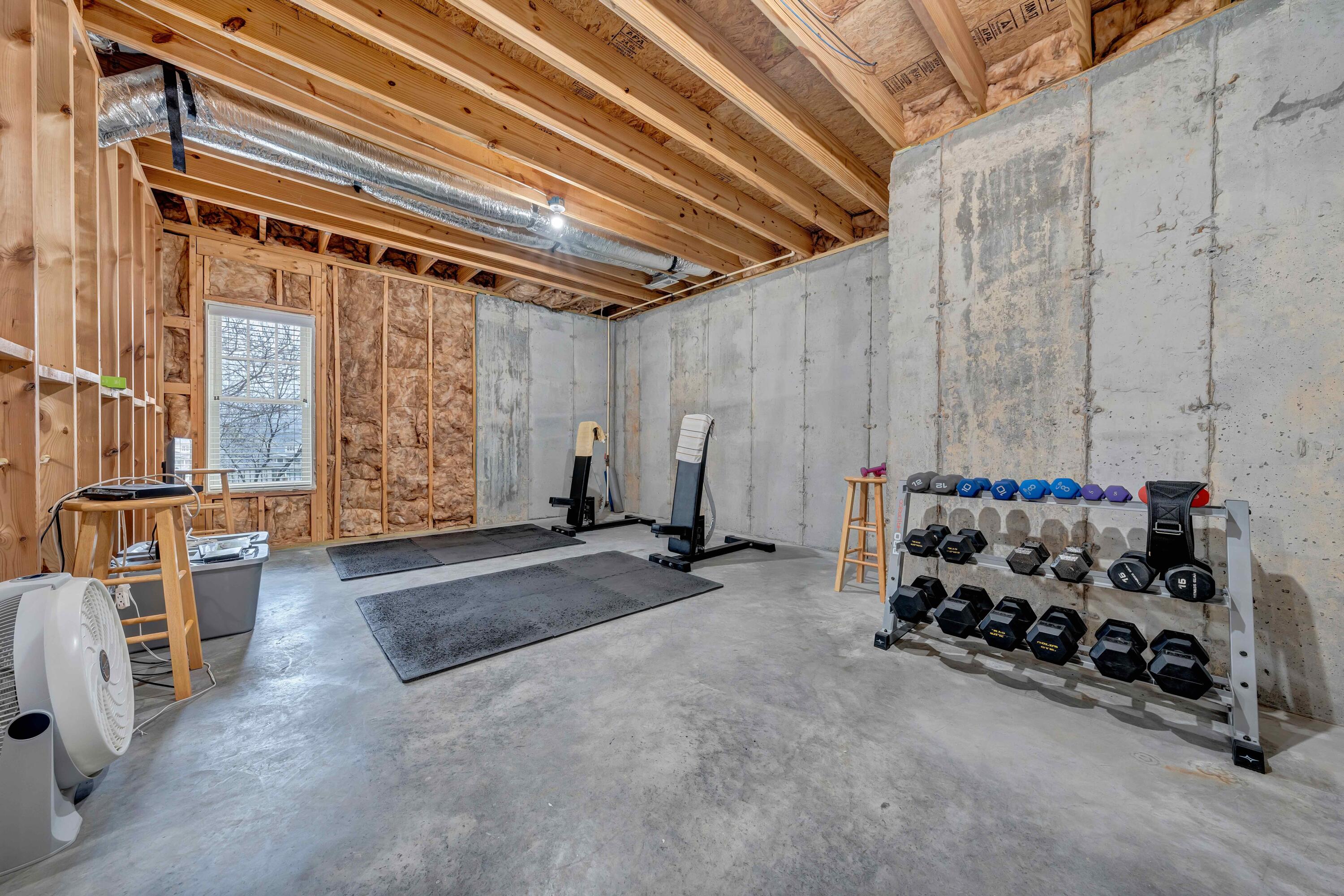 7041 Mountain Spring Trail Roanoke, VA 24018 - Photo 54 of 62 a view of a room with gym equipment