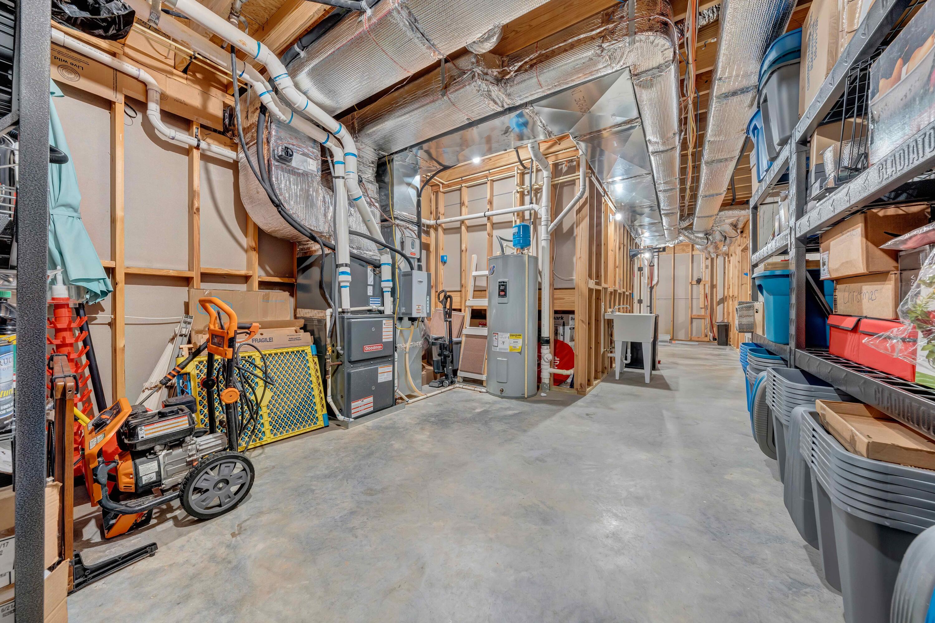 7041 Mountain Spring Trail Roanoke, VA 24018 - Photo 55 of 62 a view of a garage with rack and bicycle