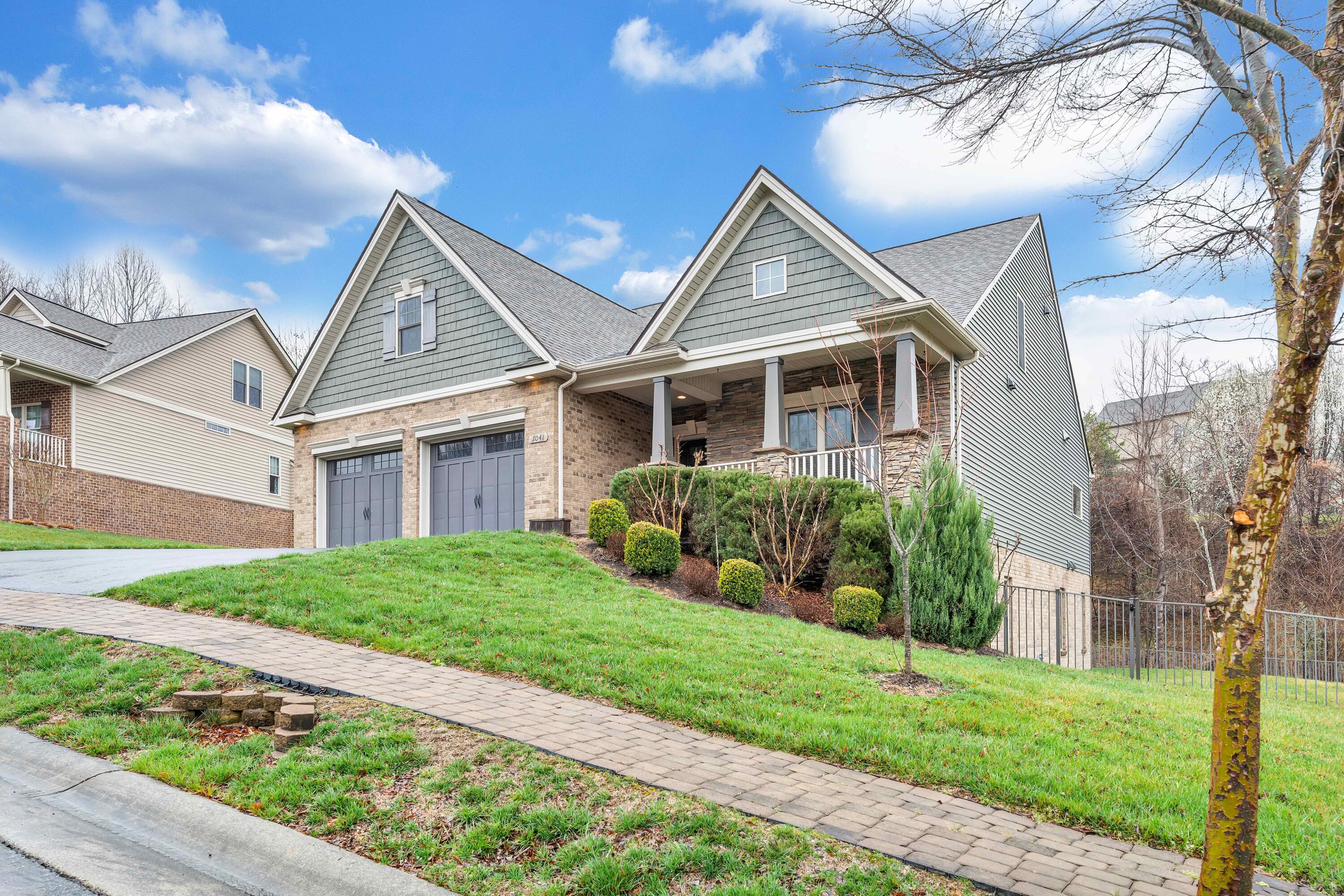 7041 Mountain Spring Trail Roanoke, VA 24018 - Photo 57 of 62 a front view of a house with a yard
